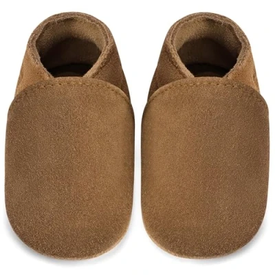 Abbildung von IceUnicorn Baby Lauflernschuhe Krabbelschuhe Mädchen Jungen Lederschuhe Weicher Leder Hausschuhe Wildledersohlen Babyschuhe(Kastanie, 6 12 Monate)