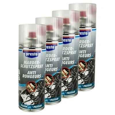 Abbildung von Presto 4X MARDERSCHUTZ Spray MARDER Schutz Kabel LEITUNGEN 400 ml 803857