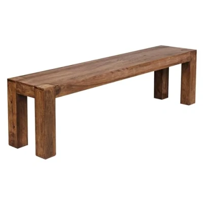 Abbildung von Massivholz Esszimmer Sitzbank Bank 160 x 35 cm Sheesham Holz