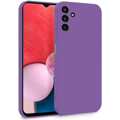 Abbildung von MyGadget Hülle für Samsung Galaxy A13 5G A04s Zweilagige Handyhülle mit Kameraschutz Cover Innenfutter &amp; Silikon außen Lila