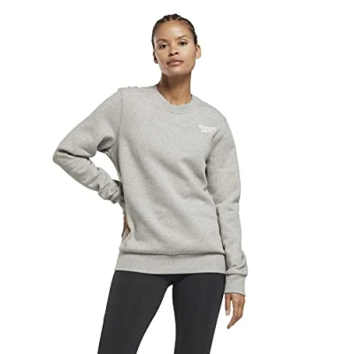 Abbildung von Reebok Damen Identity Crew Sweatshirt, Mgreyh/Weiß, XXL