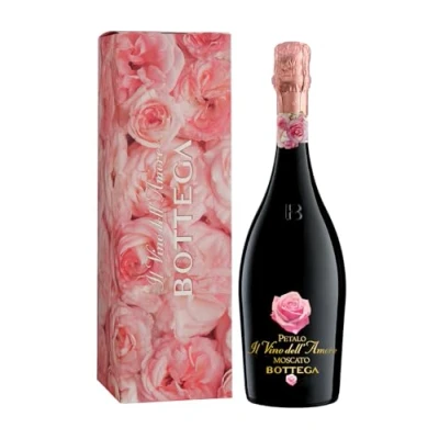 Abbildung von Bottega Il Vino Dell&#039;Amore Petalo Moscato Spumante Dolce mit Etui 750ml