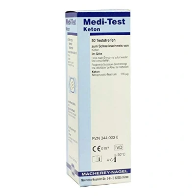 Abbildung von Medi test Keton Teststreifen 50 St