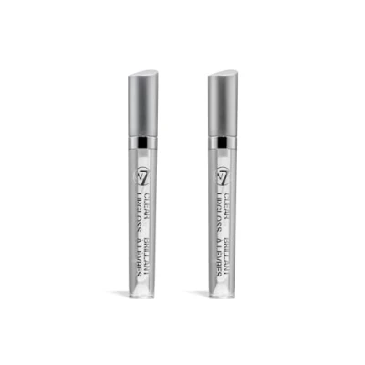 Abbildung von W7 Lipgloss Stift weicher, klarer Flüssigglanz nicht klebriges, hochglänzendes Finish 2er Pack