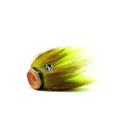 Abbildung von VMC Mustache Shallow Leadfree Jighead Chartreuse (22g) Loodkoppen