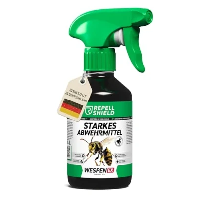 Abbildung von RepellShield® Natürliches Wespenspray 250ml Präzise Vertreibung durch Insektenspray als Wespen Abwehr Zitrusduft Effektives Anti Outdoor Spray auch gegen Hornissen &amp; Bienen