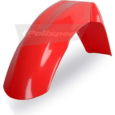 Abbildung von POLISPORT 8550000013 Originaler Nachbau des Frontfenders Kotflügel aus strapazierfähigem und widerstandsfähigem glänzendem Kunststoff kompatibel mit Motorrädern Honda in Farbe rot