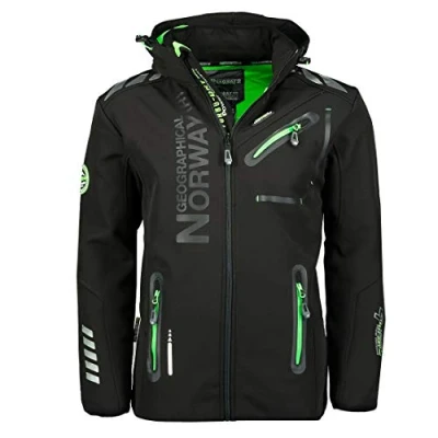 Abbildung von Geographical Norway Softshelljacke Herren Outdoor Herbst Regenjacke Jacke brroyaute (S bis 7XL, 1 St) Mit Kapuze