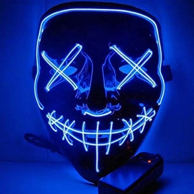 Abbildung von Goods+Gadgets Kostüm LED Purge Maske, Halloween Party Verkleidung