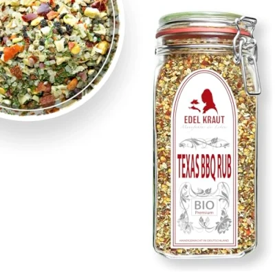 Abbildung von BIO Texas BBQ Rub 850g Gewürzmischung EDEL KRAUT 100% naturrein Premium Gewürze &amp; Gewürzmischungen frei von jeglichen Zusatzstoffen kontrolliert biologischer Anbau