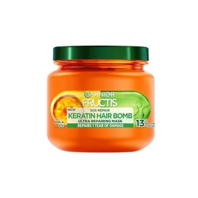 Abbildung von GARNIER FRUCTIS Hair Mask SOS Repair Keratin Bomb, 320 ml