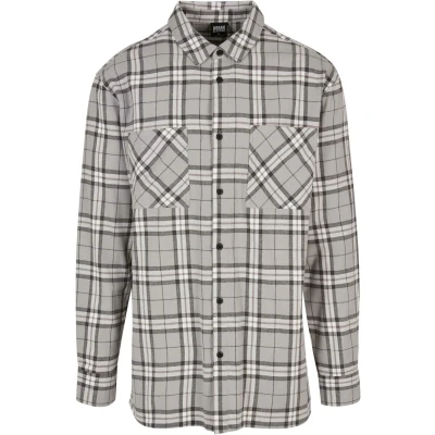 Abbildung von Urban Classics Hemd, Herren, Größe: XL, Grey black
