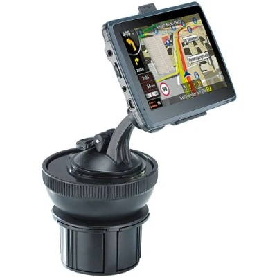 Abbildung von NavGear Navihalter: Universal Getränkehalter Adapter für Navi Halterungen (Universal Halterung Auto, Navihalterung Kfz Handyhalterung)