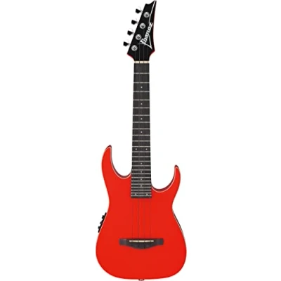 Abbildung von Ibanez URGT100 Sun Red High Gloss Elektro Acoustic Tenor Ukulele mit Gig Bag