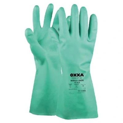 Abbildung von Arbeitshandschuhe Chemie Nitrilbeschichtet, 10/XL, CERVA, Grün