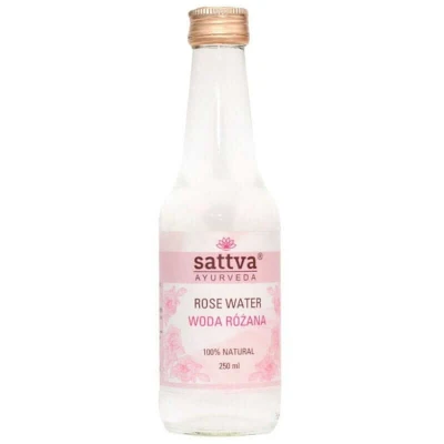 Abbildung von Sattva Rosenwasser Gesichtswasser Natural Rose Water for Face für Unreine Haut Natürliches Rosenhydrolat Gesichtstoner, Basis Hausgemachte Gesichtsmasken 250 ml