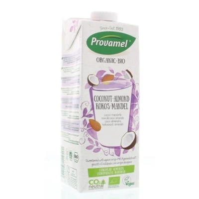 Abbildung von Provamel Organic Bio Kokos Mandeldrink, Pflanzlicher Drink, Vegan, UHT, 1 l