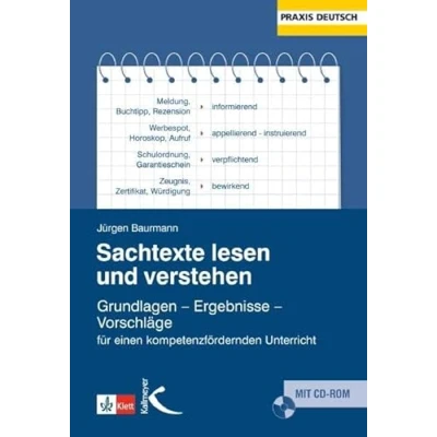 Abbildung von Sachtexte lesen und verstehen: Grundlagen Ergebnisse Vorschläge für einen kompetenzfördernden Unterricht: Analysen ... Unterricht (Praxis Deutsch)