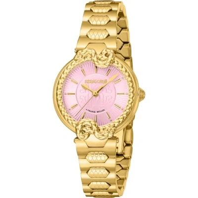 Abbildung von Roberto Cavalli Damen Analog Quarz Uhr mit Edelstahl Armband RV1L214M0041