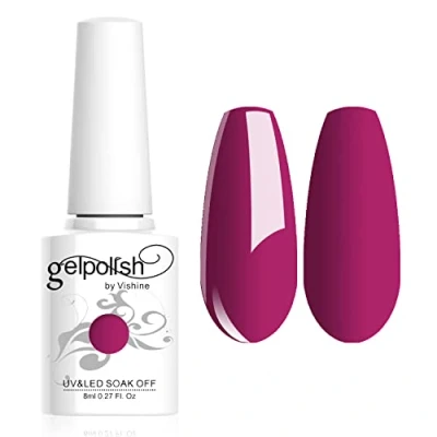 Abbildung von Vishine Gel Nagellack Soak Off UV LED Nagel Gellack für Nail Art Salon DIY zu Hause Starter Maniküre 8ml #087