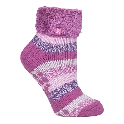 Abbildung von HEAT HOLDERS 1 Paar Bettsocken Damen Stoppersocken ABS Antirutsch Kuschelsocken Socken (HHL19)