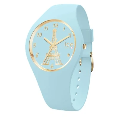 Abbildung von Ice WATCH cocorico Eiffel Tower Light Blue Blaue Mädchenuhr mit Silikonarmband 023245 (Small )