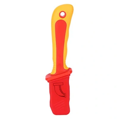 Abbildung von PUSOKEI Demontagemesser, IEC60900 1000V Isoliertes Kabelmesser Abisolierwerkzeug, Isolationselektriker Messer Antimagnetischer Schnellabisolier Kabelabstreifer