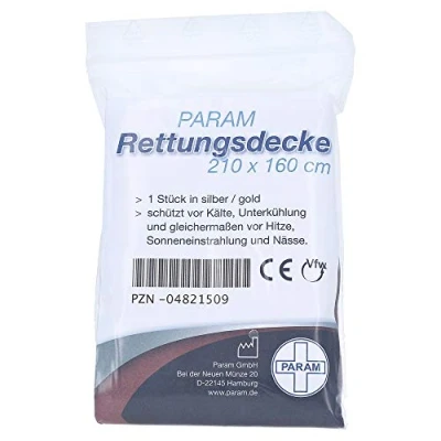 Abbildung von Rettungsdecke Gold/silber 1 St