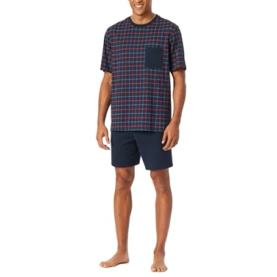 Abbildung von Schiesser Comfort Essentials SET Nachtwäsche Set, Herren, Größe: 48, Navy