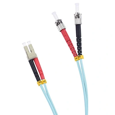 Abbildung von TPFNet Premium 1m LWL Glasfaser Fiber Patchkabel ST/LC OM3 Duplex Multimode 50/125µm 10 Gigabit/s
