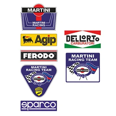 Abbildung von cut it folientechnik &amp; design MG622 / 7X Youngtimer Aufkleber 9cm Kult Sticker Set Oldtimer Auto Tuning Rally Racing Motorsport V8 USA Vintage Oldschool