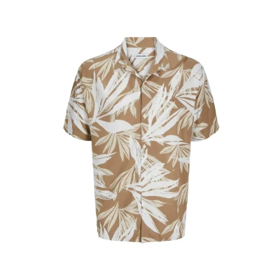 Abbildung von Jack &amp; Jones Jjejeff Tropical Resort Hemd, Herren, Größe: 4XL, Coriander