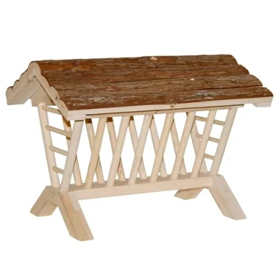Abbildung von Kerbl Heukrippe NATURE Holz 45x32x33cm