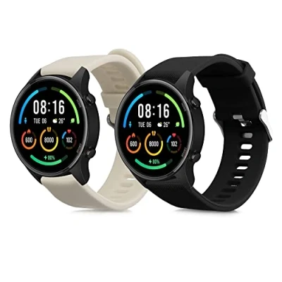 Abbildung von kwmobile Uhrenarmband 2x Sportarmband für Xiaomi Mi Watch / Color Sport, Armband TPU Silikon Set Fitnesstracker