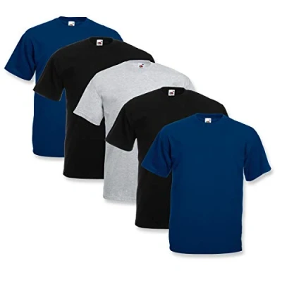 Abbildung von Fruit of the Loom Original T 5 Pack Logo Men&#039;s Shirt