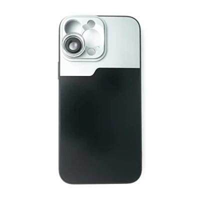 Abbildung von SYSTEM S Makro Linse 30x Mikroskop Filter mit Hülle in Schwarz für iPhone 13 Pro Max