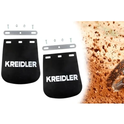 Abbildung von 2x Kreidler Schmutzfänger Spritzschutz Gummi für Schutzblech Kotflügel inklusive Befestigungsmaterial