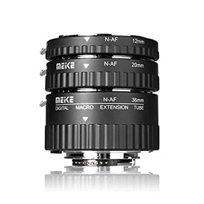 Abbildung von Meike MK N AF1 A Makro Elektronische Halterung Autofokus Metall Verlängerungsrohr Adapter Für Nikon DSLR Kamera D80 D90 D300 SD800 D3100 D3200 D5000 D51000 D5200 D7000 D7100 etc