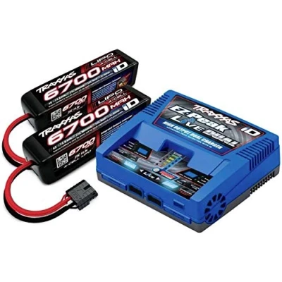 Abbildung von Traxxas Ladegerät Live Dual Plus + Lipo Akku 2x 4S 14,8V 670 RC