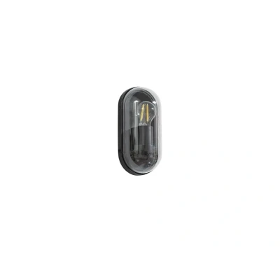 Abbildung von Lucande Außenwandleuchte Serine, 25,5 cm, schwarz, Aluminium