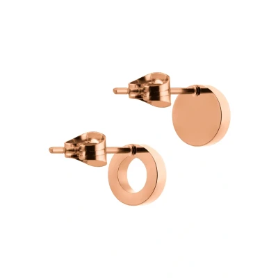 Abbildung von LIEBESKIND BERLIN TIME &amp; JEWEL Damen Ohrstecker Edelstahl LJ 0303 E 07, roségold