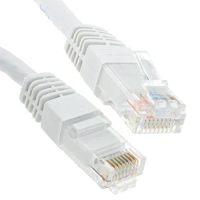 Abbildung von kenable Ethernet Netzwerk Kabel CAT6 Gigabit RJ45 Kupfer Internet Patchkabel Anschlusskabel Weiß 2 m [2 Meter/2m]