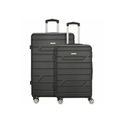 Abbildung von NOWI Kofferset Bergamo 2 teiliges Gepäck Set (96L &amp; 62L) mit Hartschale, 4 Rollen Zahlenschloss Leichtes Reisekoffer Rollen, robust ideal als Koffer für Flugreisen (schwarz, 2tl.)