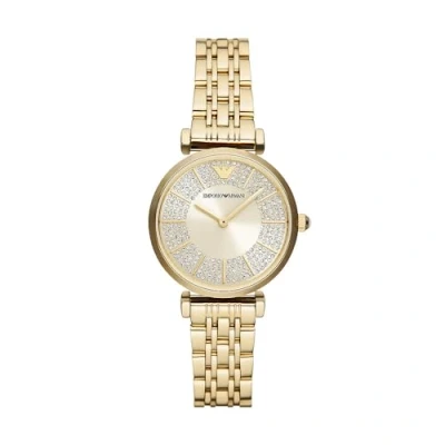 Abbildung von Emporio Armani Gianni Uhr goldcoloured, Damen, Größe: One Size, Gold coloured