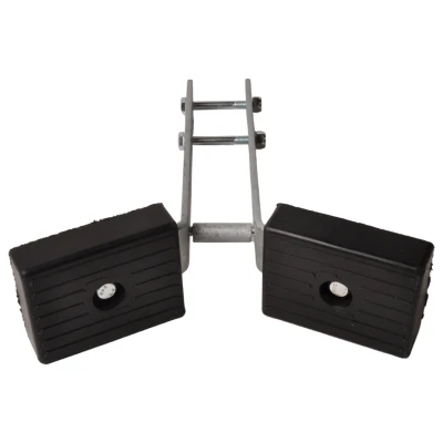 Abbildung von Bootsfänger / Bugstütze mit Halterung für Rohr 60x60 mm Aanhangwagendirect Anhängershop