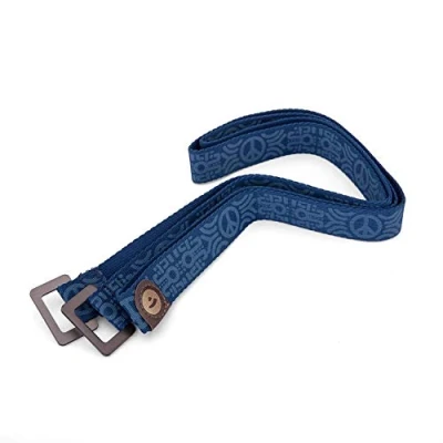 Abbildung von bodhi Yogamatte Yogamatten Tragegurt mit Muster PEACE, blau