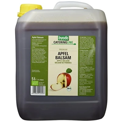 Abbildung von Bio Apfel Balsamico 5kg Kanister Byodo Essig, naturrein &amp; ungesüßt, ideal für Salatdressings Marinaden, Großverbraucher Gastronomie geeignet