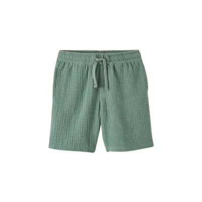 Abbildung von Vertbaudet Jungen Shorts aus Musselin grün 86
