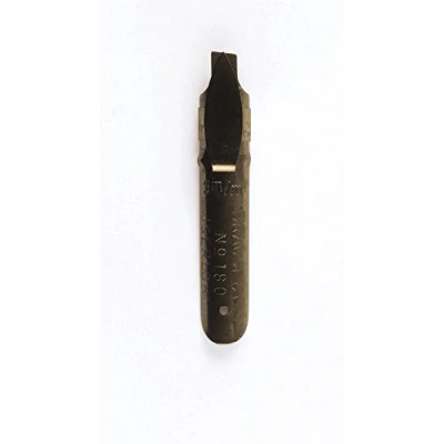 Abbildung von Brause 18030B Packung, mit 50 Feder Bandzug, 3 mm, ideal für gotische Buchstaben, die Kalligraphie, 1 Pack