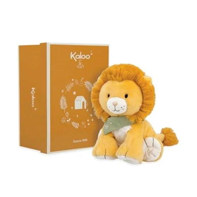Abbildung von Kaloo Les Amis Baby Plüschtier Nougat der Löwe 17 cm Sehr weiches Material Geschenkbox Ab Geburt, K224000, Yellow